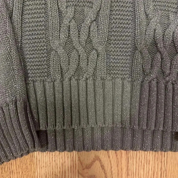Christopher And Banks Grey Turtle Neck Sparkles Size Large - Picture 3 of 6
